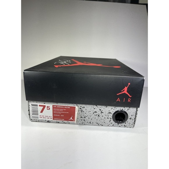 Air Jordan 4 Retro \'Cement\' 2012 -  Size 7.5M / 9W -  Original Box - Clean main image 10